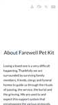 Mobile Screenshot of farewellpetkit.com